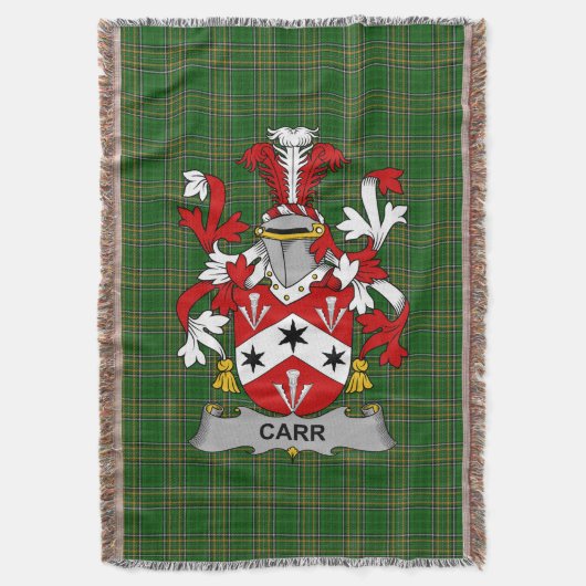 Irish Car Coat of Arms Family Crest Ireland Deken (Voorkant Verticaal)