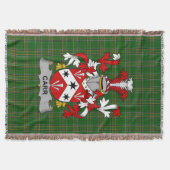 Irish Car Coat of Arms Family Crest Ireland Deken (Voorkant)