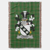 Irish Carey of Cary Wapen Familie Crest Ire Deken (Voorkant Verticaal)