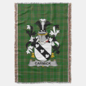 Irish Carmick Coat of Arms Family Crest Ireland Deken (Voorkant Verticaal)