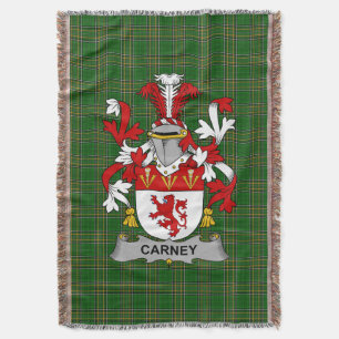 Irish Carney Coat of Arms Family Crest Ireland Deken