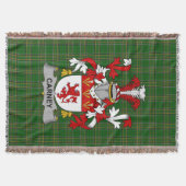 Irish Carney Coat of Arms Family Crest Ireland Deken (Voorkant)