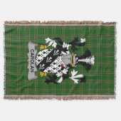 Irish Carolan Coat of Arms Family Crest Ireland Deken (Voorkant)