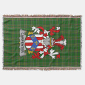 Irish Carpenter Wapen van de familie Crest Ierland Deken (Voorkant)