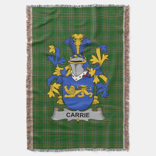 Irish Carrie of O_Carrie Wapen van de familie Cres Deken (Voorkant Verticaal)