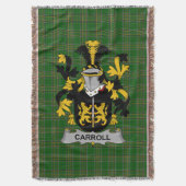 Irish Carroll of O_Carroll wapenschild Familie aut Deken (Voorkant Verticaal)