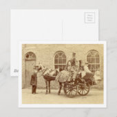 Irish Cart and Horse 1800 Briefkaart (Voorkant / Achterkant)