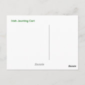 Irish Cart en Horse Briefkaart (Achterkant)