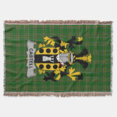 Irish Castell Wapen van de familie Crest Ierland Deken (Voorkant)