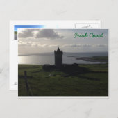 Irish Castle on the Coast Briefkaart (Voorkant / Achterkant)
