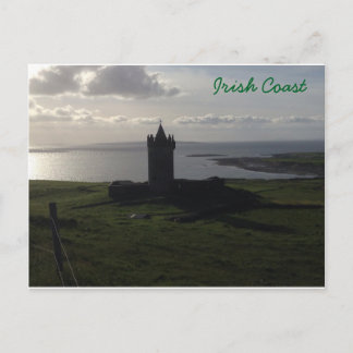 Irish Castle on the Coast Briefkaart