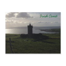 Irish Castle on the Coast Briefkaart