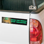 Irish Cat Wenst geen kleermakers meer Bumpersticker (Op Truck)