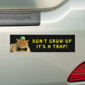 Irish Cat zegt dat je niet meer meme Bumpersticker (Op auto)