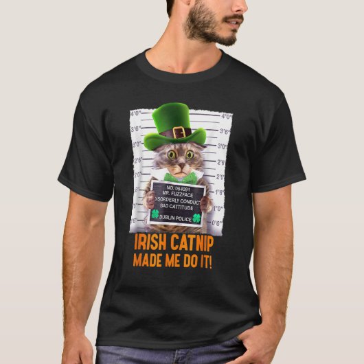 Irish Catnip Meid Mee do Do it Funny St Patrick's  T-shirt (Voorkant)