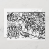 Irish Cattle Raid on a English Plantation Briefkaart (Voorkant / Achterkant)