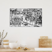 Irish Cattle Raid on a English Plantation Poster (Keuken)