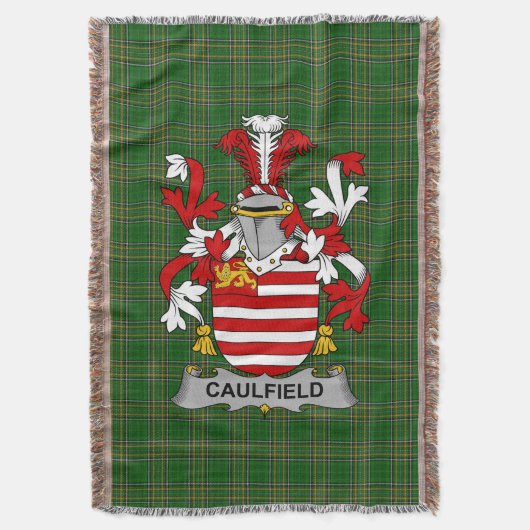 Irish Caulfield of Gaffney familiewapen Deken (Voorkant Verticaal)