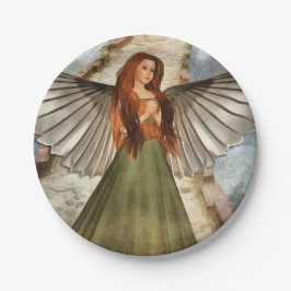 Irish Celtic Angel Kerstmis St.Patrick's Party Papieren Bordje