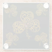 IRISH CELTIC ART GLAZEN ONDERZETTER (Achterkant)