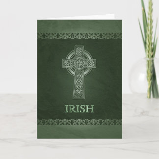 Irish Celtic Cross Blessing Wenskaart Kaart