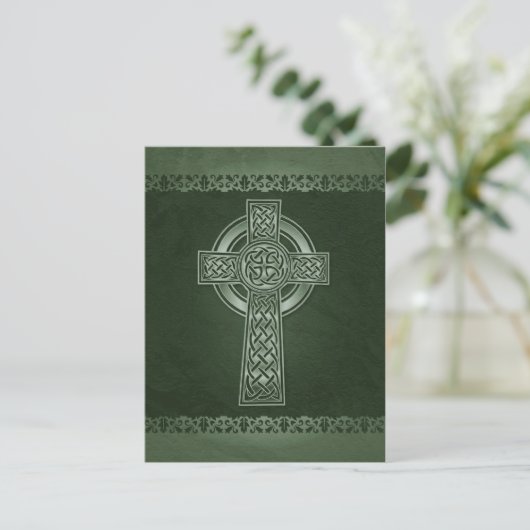 Irish Celtic Cross Briefkaart (Staand voorkant)