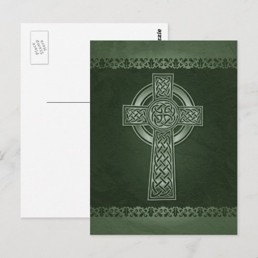 Irish Celtic Cross Briefkaart (Voorkant / Achterkant)