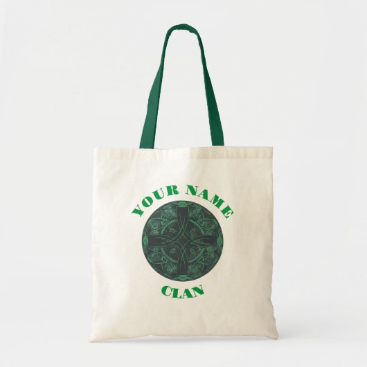 Irish Celtic Cross Canvas tas (Voorkant)