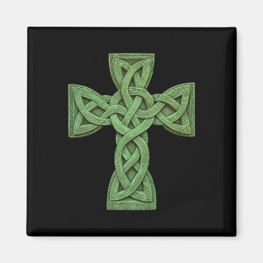 Irish Celtic Cross Knot Christelijk Holy Trinity S Magneet (Voorkant)