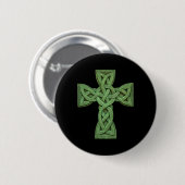 Irish Celtic Cross Knot Christelijk Holy Trinity S Ronde Button 5,7 Cm (Voorkant /achterkant)
