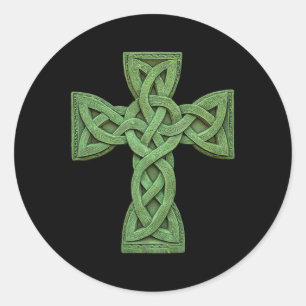 Irish Celtic Cross Knot Christelijk Holy Trinity S Ronde Sticker