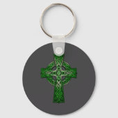 Irish Celtic Cross Knot Christian Holy Trinity Sco Sleutelhanger (Voorkant)