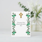 Irish Celtic Cross ontvangstkaart Briefkaart (Staand voorkant)