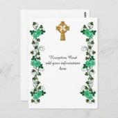 Irish Celtic Cross ontvangstkaart Briefkaart (Voorkant / Achterkant)