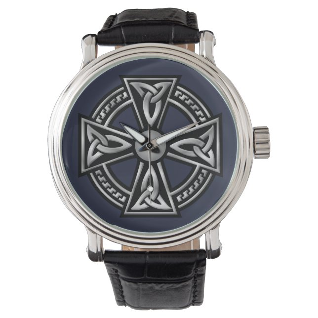 Irish Celtic Cross Watch Horloge (Voorkant)