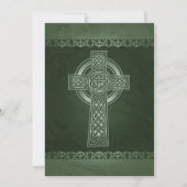 Irish Celtic Cross Wedding Invitations Kaart (Voorkant)