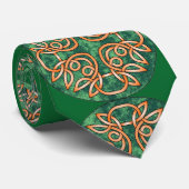 Irish Celtic Design St. Patrick's Day Stropdas (Opgerold)