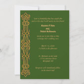 Irish Celtic Design Wedding Invitation Kaart (Voorkant)