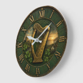 Irish Celtic Harp Grote Klok (Hoek)