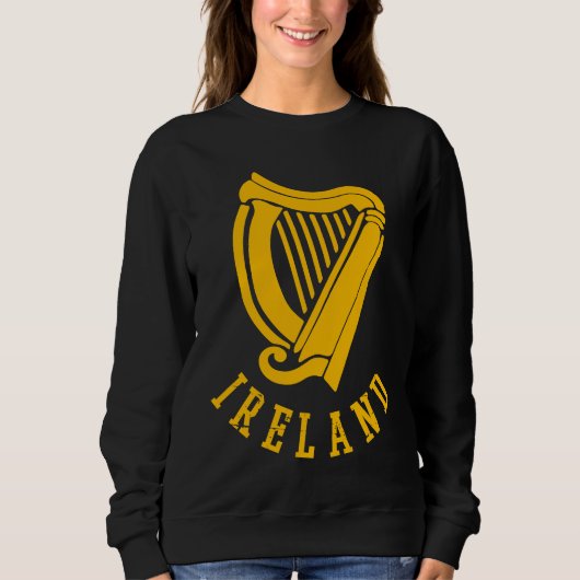 Irish Celtic Harp Medieval Emblem of Ireland  1 Trui (Voorkant)