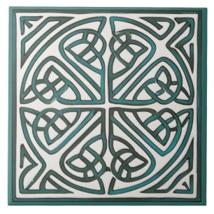 Irish Celtic Knot Ceramic Tegel Tegeltje