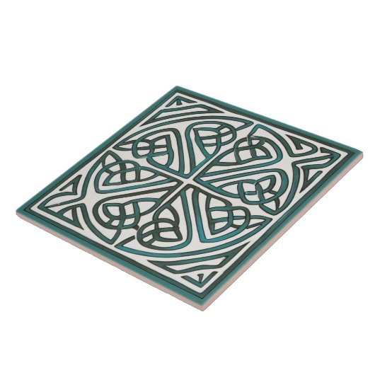 Irish Celtic Knot Ceramic Tegel Tegeltje (Zijkant)