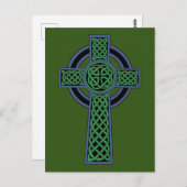 Irish Celtic Knot Cross Briefkaart (Voorkant / Achterkant)