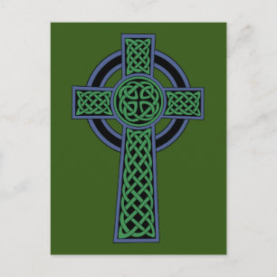 Irish Celtic Knot Cross Briefkaart