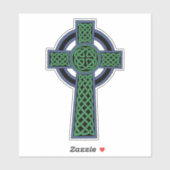 Irish Celtic Knot Cross Sticker (Vel)