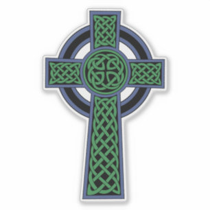 Irish Celtic Knot Cross Sticker