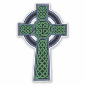 Irish Celtic Knot Cross Sticker