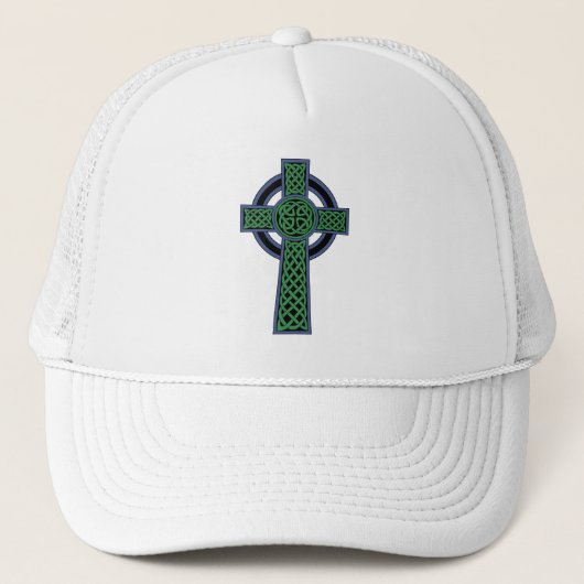Irish Celtic Knot Cross Trucker Pet (Voorkant)