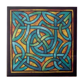 Irish Celtic Knot Design Ceramic Tile Tegeltje