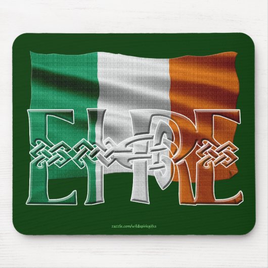 Irish Celtic Knot EIRE Flag Mousepad Muismat (Voorkant)
